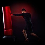 Thai HIIT Kickboxing Heavy Bag Workout straight punches